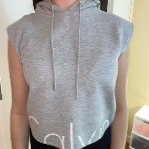 Calvin Klein sleeveless hoodie